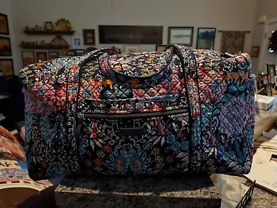 EUC RARE Vera Bradley Fox Forest Large Duffle Duffel Bag • $45