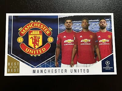 Topps Champions League 2021 Best Of The Best Man Utd Match Attax Over-size Card • £1.85