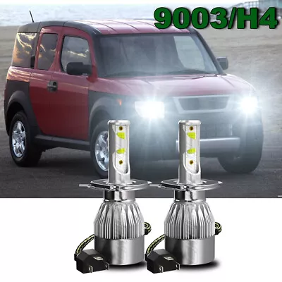 For HONDA Element 2003 2004 2005 H4 9003 LED Headlight High/Low Bulbs 6000K • $13.99