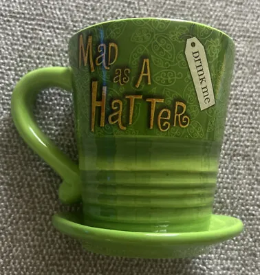 Disney Parks Alice In Wonderland Mad Hatter 10/6 Hat Coffee Mug • $16.99