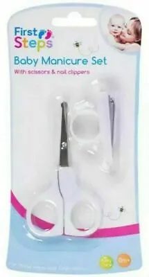 2Pc BABY MANICURE SET Nail Clippers With Nail Scissors For BABY Nail Cutter Gift • £3.49