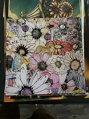 Maroon 5 Jordi 12”x12” Promo Poster Flowers Zebra Sage Album Cover Art Flat • $10
