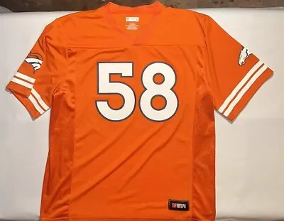 Von Miller Broncos Jersey Orange NFL Team Apparel Mens XL • $50