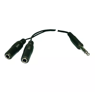 Philmore 4070 6 Inch 1/4  Stereo Male Plug To 2 1/4  Stereo Female Jacks Y-Cable • $5.69