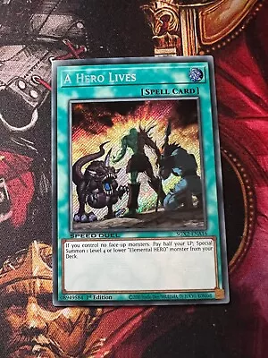 A Hero Lives (Secret Rare) SGX2-ENA16 Secret Rare YuGiOh • $2.54