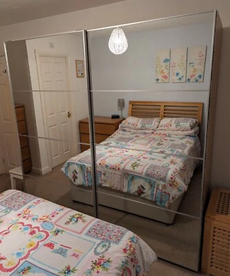 £150 • Buy IKEA PAX Wardrobe With Mirrored Sliding Doors