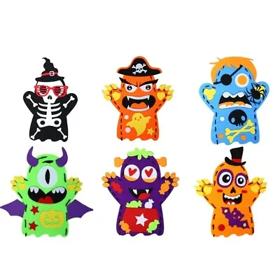 DIY Hand Puppet Kits Art Teaching Aid Halloween Handmade Material For Preschools • £4.27