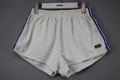 ADIDAS VTG 70s Sprinter West Germany Running Sprinter White Canvas Shorts Sz M • $84.92