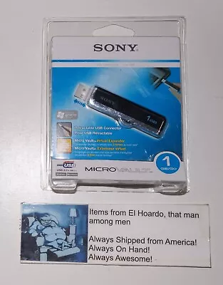 Sony Micro Vault Midi 1GB USB Flash Drive - USM1GJ - New Sealed • $23.95