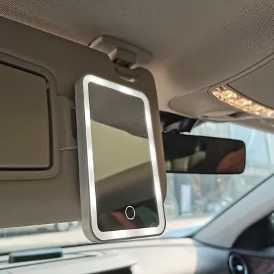 LED Car Sun Visor Vanity Mirror Rechargeable Makeup Mirror With Touch Screen • $12.50