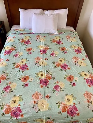 Pottery Barn Spring Flowers Print Twin Duvet Cover Floral • $44.95
