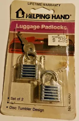 HELPING HAND Luggage Padlocks • $2