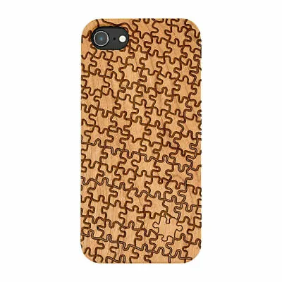 £21.99 • Buy Puzzle Jigsaw Natural Carved Wooden Phone Case For IPHONE SAMSUNG HUAWEI PIXEL