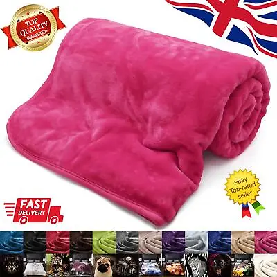 £15.39 • Buy Luxury Faux Fur Blanket Bed Throw Sofa Soft Warm Fleece Throw Single Double King