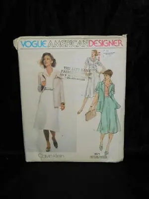 Vintage Vogue 1671 Size 14 Calvin Klein Sewing Pattern Uncut American Designer • $9.99