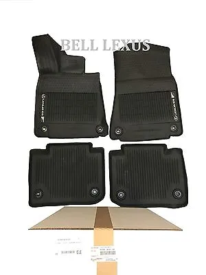 $65.65 • Buy Lexus Oem Factory All Weather Floor Mat Liner Set 2013-2020 Gsf Gs350 Rwd Black