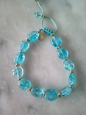 Designer Lola Rose Turquoise Rock Crystal Bracelet • £5.99