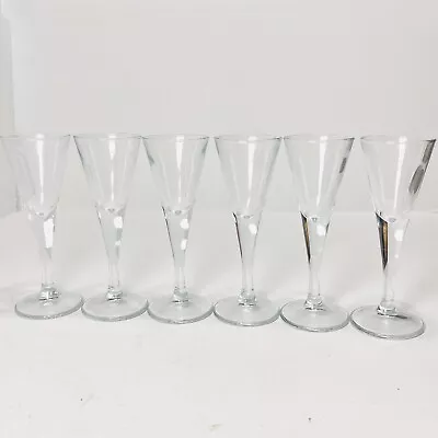 Vintage MCM Six Sherry Port Cordial Aperitif Glasses Glass Set Mini Martini • $34.97