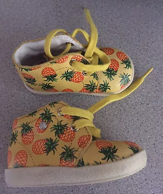 Girl Shoes Size 18 UK 2 Falcotto By Naturino Child Boot Pineapple Toddler  Yell • £9.99