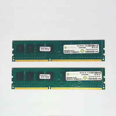 4GB Kit Rendition RM25664BA1339.8FD 2GB DDR3-1333MHz PC3-10600 Memory RAM • £7.49