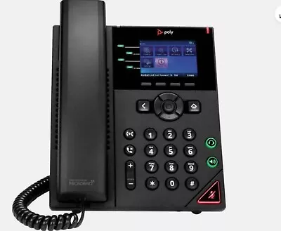 Poly VVX 250 IP Phone Corded Corded Desktop Wall Mountable Black  • $20