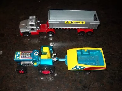 MATCHBOX**LOT Of 2*******ARTICULATED TIPPER TRUCK & MOD TRACTOR TRAILER***** • $49.90