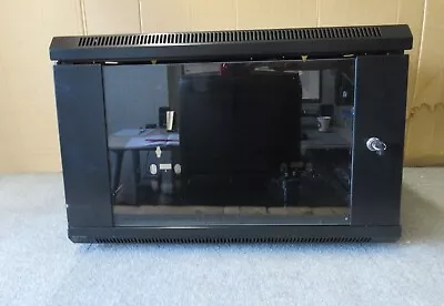 £180 • Buy Emitex EM04.042 6U 550mm Deep Wall Data Cabinet With Cooling Fans & Key