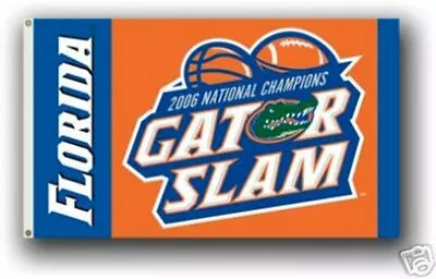 Florida Gators GATOR SLAM 3x5 Flag Banner 2006 Champions Football Basketball • $10.96