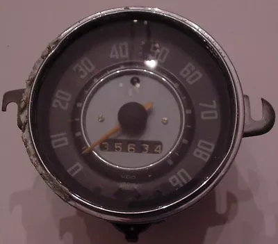 Vintage VW Volkswagen Bug Beetle Ghia Type 1 Speedometer VDO 35634 Miles • $75