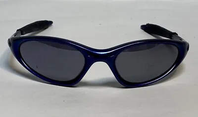 Oakley Minute 1.0 Code Blue/Black Iridium Sunglasses 2 Gen W/Hard Case 90s Vtg • $199.99