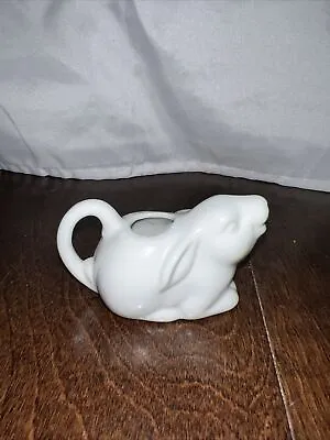 Bunny Rabbit White Ceramic Creamer Toothpick Holder  • $9.99