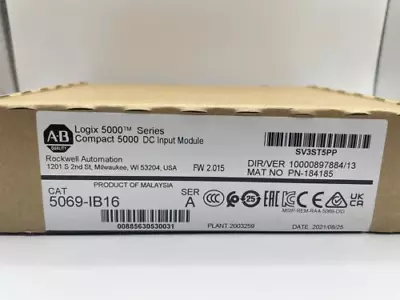 Allen Bradley 5069-IB16 /A Compact Logix 5000 DC Input Module 5069-B16 • $209