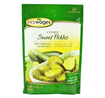 Mrs. Wages Quick Process Sweet Pickle Seasoning Mix 5.3 Oz. Packets • £17.63