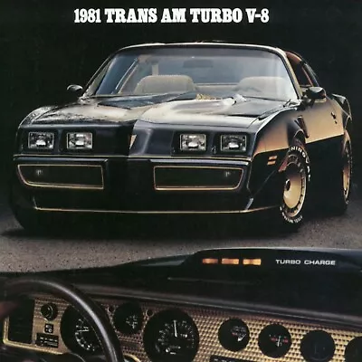 1981 Turbo Trans Am Ad 24x24 Inch Poster • $23.99