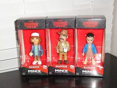 Netflix Stranger Things 2023 Minix Hopper Dustin & Eleven Collectible Figurines • $71.01
