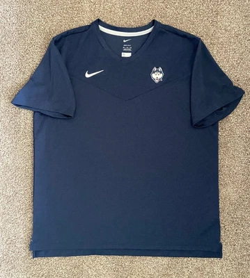 $21.99 • Buy Nike UConn Huskies 2XL Navy Dri-FIT Short Sleeve Shirt