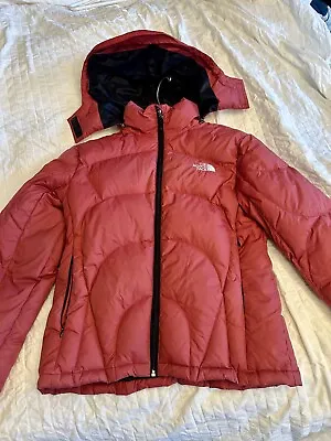 The North Face 900 Summit Series Burgendy Down Jacket/Parka-Removable Hood-SZ L • $395