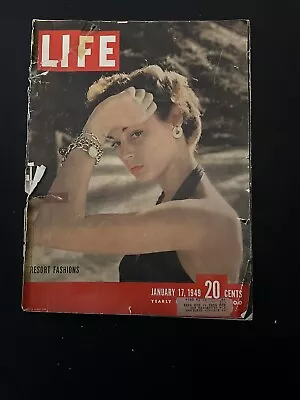 Vintage Life Magazine January 17 1949  Jean Ward Patchett • $1.99