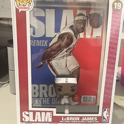 NBA SLAM LeBron James Funko Pop! Cover Figure #19 With Case • $18.99