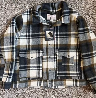 Filson Mackinaw Wool Work Jacket | Size 2XL | MADE IN USA | Copper Heather Plaid • $250