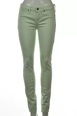 Rich & Skinny Womens Jeans Size 26 Light Mint Green Colored Skinny Denim Pants   • $19.99