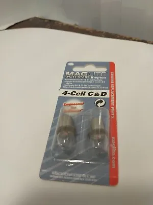 Maglite 4 Cell C & D Replacement Maglight Bulb MAG-NUM Star II Xenon + LED INFO • $13.62