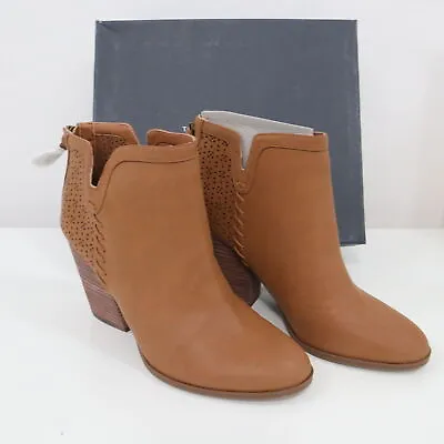 Tommy Hilfiger Ankle Booties Lyra2 Womens 10M Tan Brown Vegan Leather • $39.92