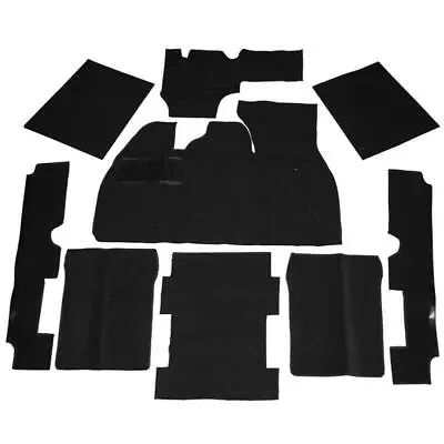 Empi 3912 Black 9 Piece Carpet Kit Vw Bug / Beetle 1973-1977 With Foot Rest • $179.95