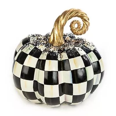 Brand New Mackenzie Childs Beaded Check Pumpkin - Medium • $144