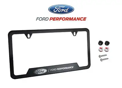 Mustang F150 Raptor Ford Performance License Plate Frame - Black Stainless Steel • $34.95