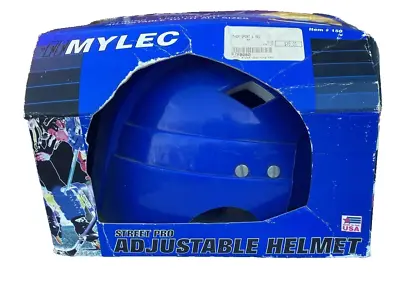 MYLEC Street Hockey Adjustable Helmet Blue Street Pro One Size Fits All Vintage • $39.99