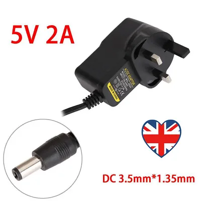 AC To DC 3.5mm*1.35mm 5V 2A Switching Power Supply Adapter • £5.99