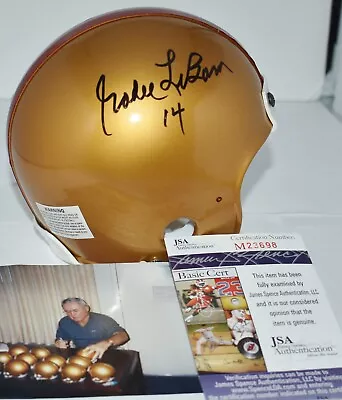 Eddie Lebaron Autographed Early 1950's Gold Mini Helmet Washington Redskins Jsa • $219.17