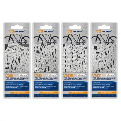 VG Sports Bicycle Chain 116 Links 8/9/10/11 Speed MTB Road Bike Cycling Chains • $14.50